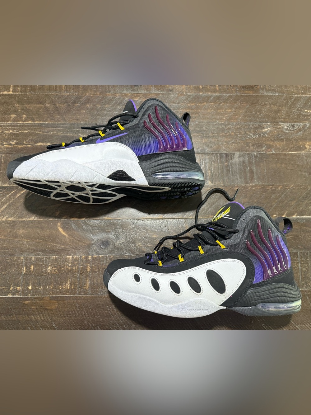 Nike Sonic Flight Venom Gary Payton Black Purple GP20 Men’s US 11 Sneakers Shoes - Picture 2 of 14